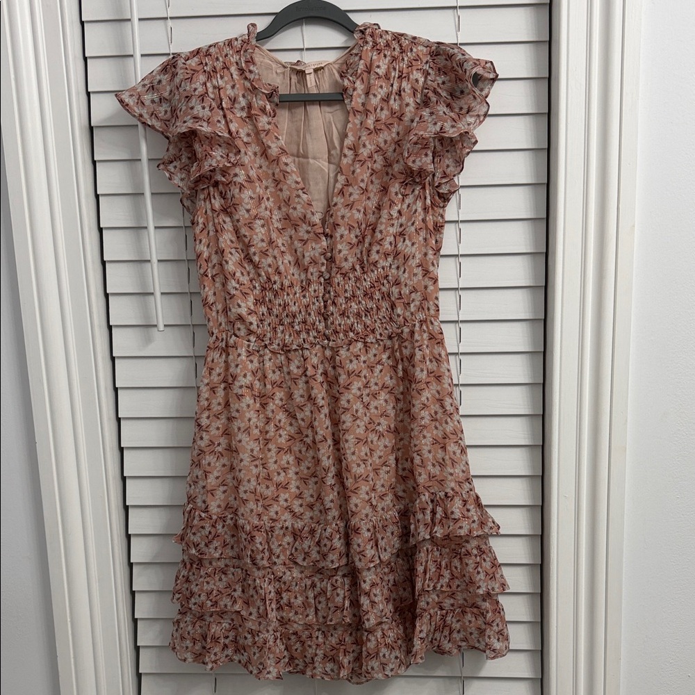 Rebecca Taylor ruffled silk dress Size 4